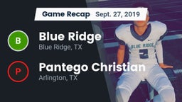 Recap: Blue Ridge  vs. Pantego Christian  2019