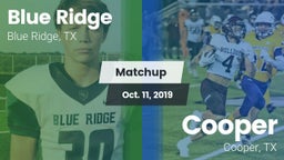 Matchup: Blue Ridge vs. Cooper  2019