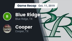 Recap: Blue Ridge  vs. Cooper  2019