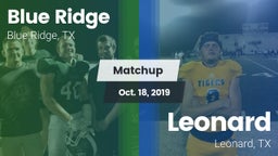 Matchup: Blue Ridge vs. Leonard  2019