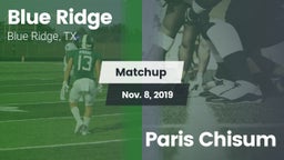 Matchup: Blue Ridge vs. Paris Chisum 2019