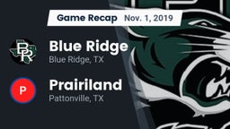 Recap: Blue Ridge  vs. Prairiland  2019