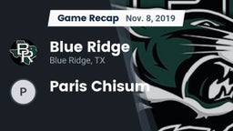 Recap: Blue Ridge  vs. Paris Chisum 2019