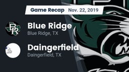 Recap: Blue Ridge  vs. Daingerfield  2019