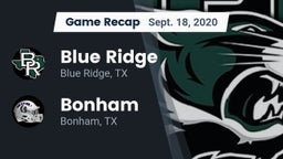 Recap: Blue Ridge  vs. Bonham  2020