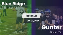 Matchup: Blue Ridge vs. Gunter  2020