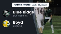 Recap: Blue Ridge  vs. Boyd  2022