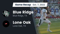 Recap: Blue Ridge  vs. Lone Oak  2022