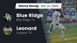 Recap: Blue Ridge  vs. Leonard  2022