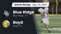 Recap: Blue Ridge  vs. Boyd  2023
