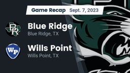 Recap: Blue Ridge  vs. Wills Point  2023