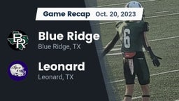 Recap: Blue Ridge  vs. Leonard  2023