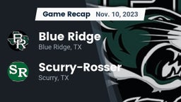 Recap: Blue Ridge  vs. Scurry-Rosser  2023