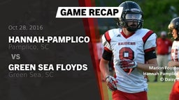 Recap: Hannah-Pamplico  vs. Green Sea Floyds  2016