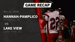 Recap: Hannah-Pamplico  vs. Lake View  2016