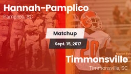 Matchup: Hannah-Pamplico vs. Timmonsville  2017