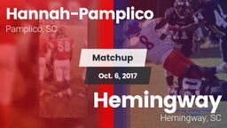 Matchup: Hannah-Pamplico vs. Hemingway  2017