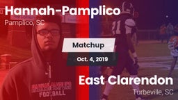Matchup: Hannah-Pamplico vs. East Clarendon  2019