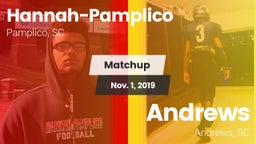 Matchup: Hannah-Pamplico vs. Andrews  2019