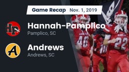 Recap: Hannah-Pamplico  vs. Andrews  2019