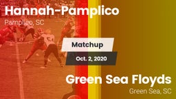 Matchup: Hannah-Pamplico vs. Green Sea Floyds  2020