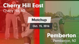 Matchup: Cherry Hill East vs. Pemberton  2016