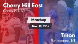 Matchup: Cherry Hill East vs. Triton  2016