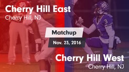Matchup: Cherry Hill East vs. Cherry Hill West  2016