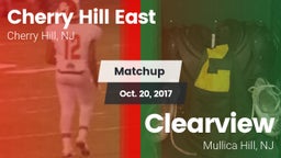 Matchup: Cherry Hill East vs. Clearview  2017