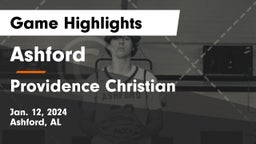 Ashford  vs Providence Christian  Game Highlights - Jan. 12, 2024
