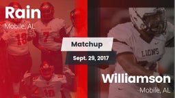 Matchup: Rain vs. Williamson  2017