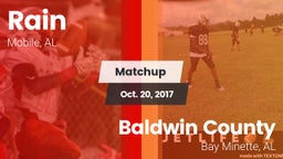 Matchup: Rain vs. Baldwin County  2017