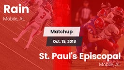 Matchup: Rain vs. St. Paul's Episcopal  2018