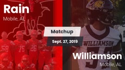 Matchup: Rain vs. Williamson  2019