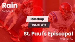 Matchup: Rain vs. St. Paul's Episcopal  2019