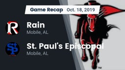 Recap: Rain  vs. St. Paul's Episcopal  2019