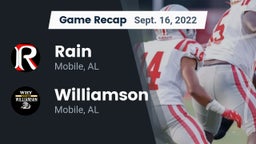 Recap: Rain  vs. Williamson  2022