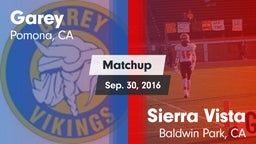 Matchup: Garey vs. Sierra Vista  2016
