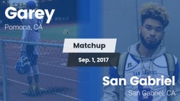 Matchup: Garey vs. San Gabriel  2017