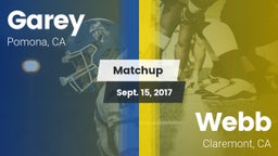 Matchup: Garey vs. Webb  2017