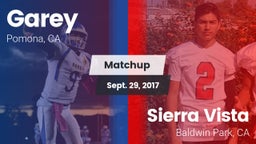Matchup: Garey vs. Sierra Vista  2017