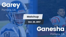 Matchup: Garey vs. Ganesha  2017