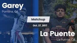 Matchup: Garey vs. La Puente  2017