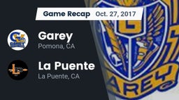 Recap: Garey  vs. La Puente  2017