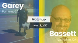 Matchup: Garey vs. Bassett  2017