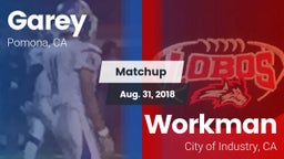 Matchup: Garey vs. Workman  2018