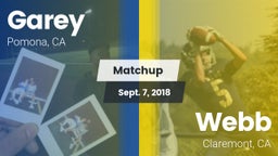 Matchup: Garey vs. Webb  2018