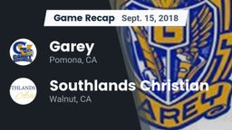 Recap: Garey  vs. Southlands Christian  2018