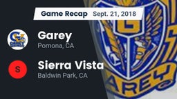 Recap: Garey  vs. Sierra Vista  2018