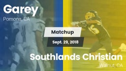 Matchup: Garey vs. Southlands Christian  2018